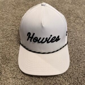 Howies White Baseball Cap with Black Embroidery